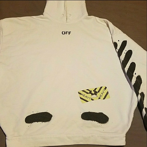 SPRAY PAINT OFF-WHITE HOODIE - Picture 3 of 7